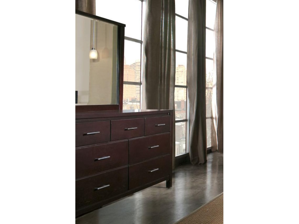 Modus International Nevis Dresser And Mirror Combo A1 Furniture