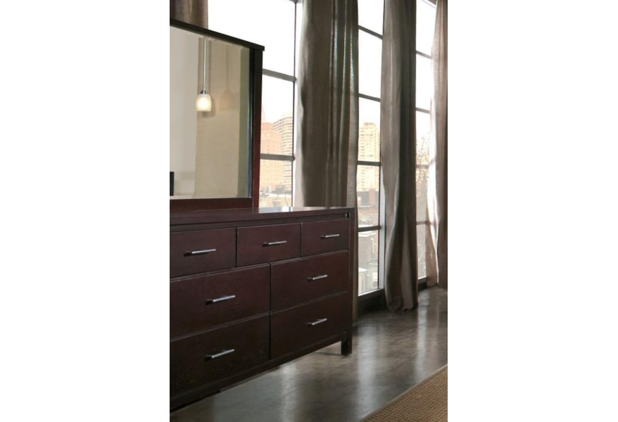 Modus International Nevis 7 Drawer Dresser Red Knot Dressers