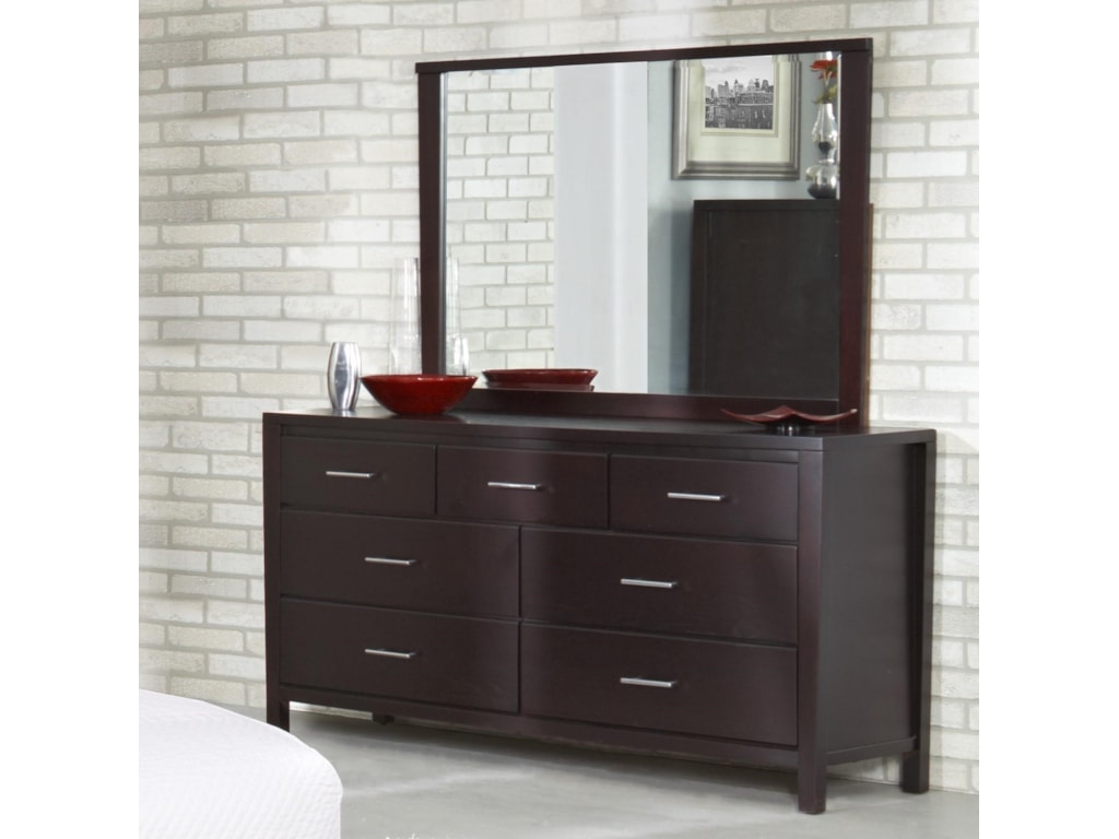 Modus International Nevis Mirror Red Knot Dresser Mirrors