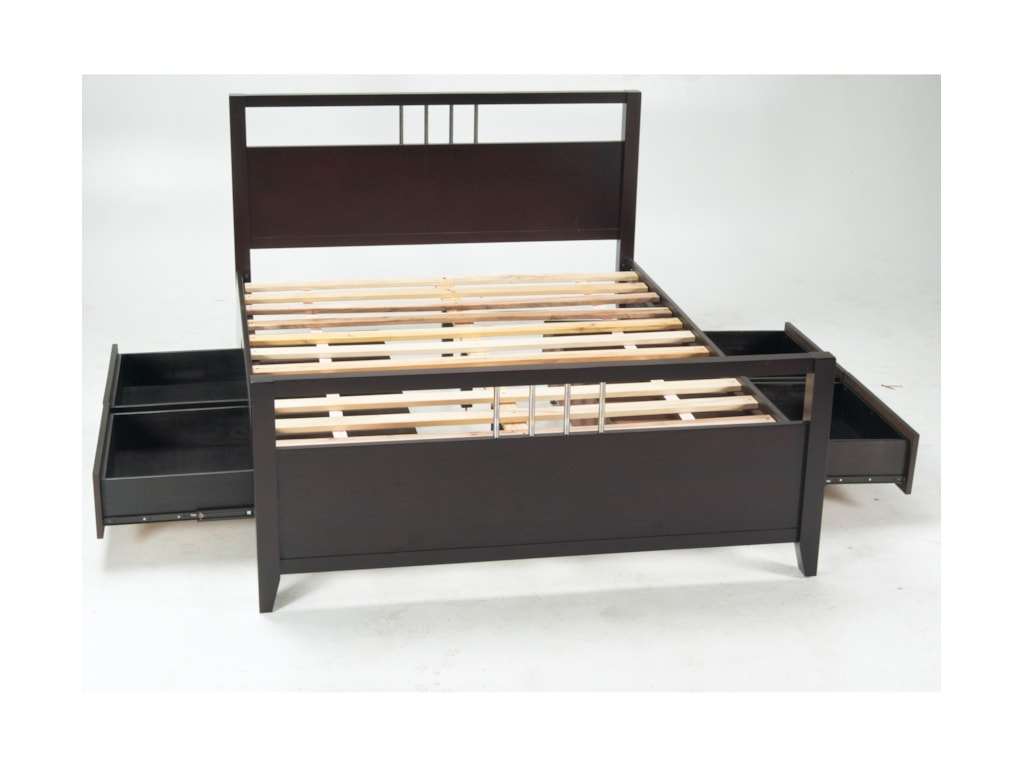 Modus International NevisQueen Platform Bed with Storage