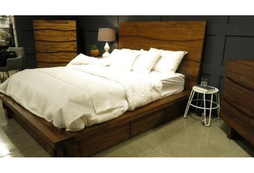 Modus International Ocean Cal King Platform Storage Bed  Modus International Ocean Cal King Platform Storage Bed