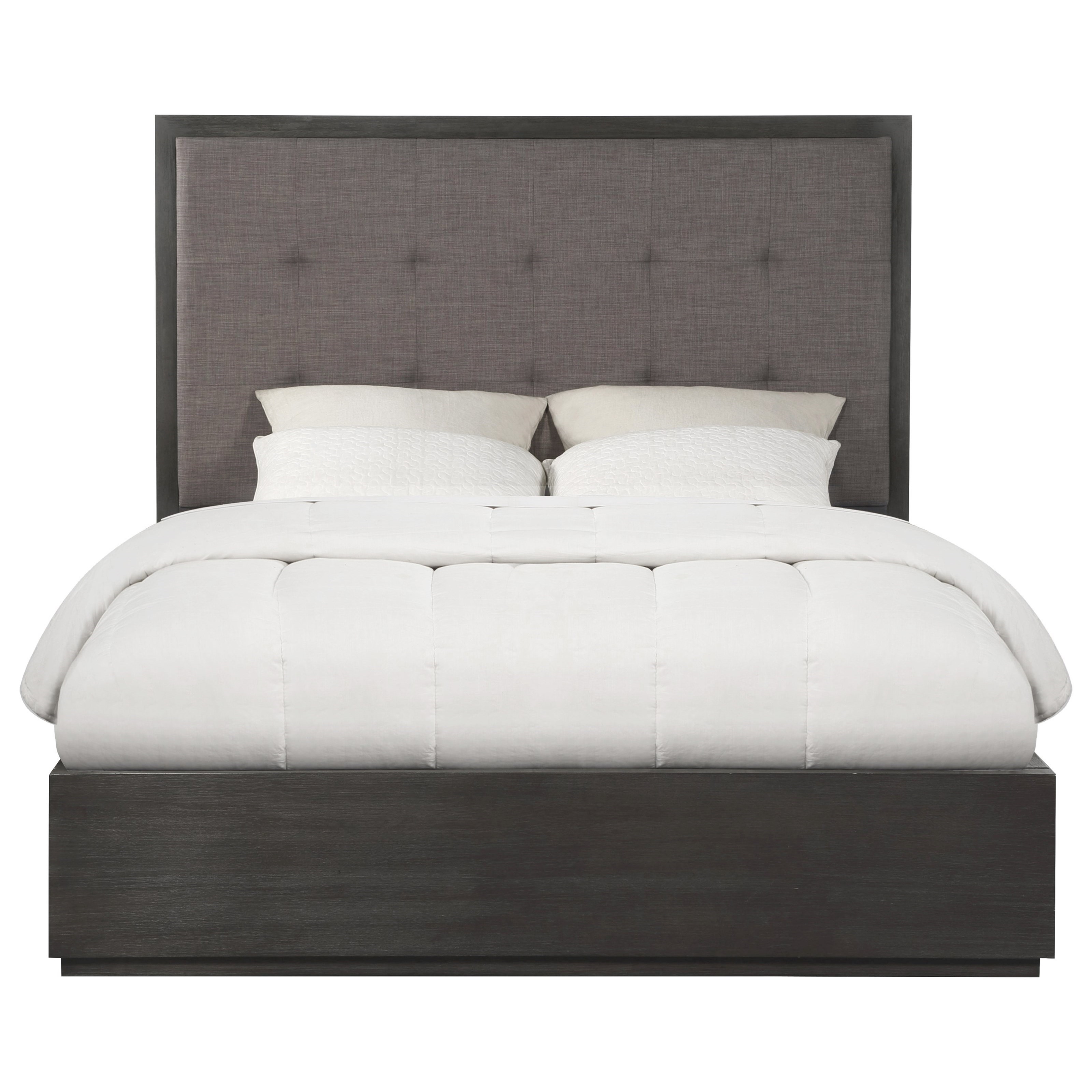 Modus International Oxford King Platform Bed With Upholstered Tufted Headboard A1 Furniture Mattress Upholstered Beds