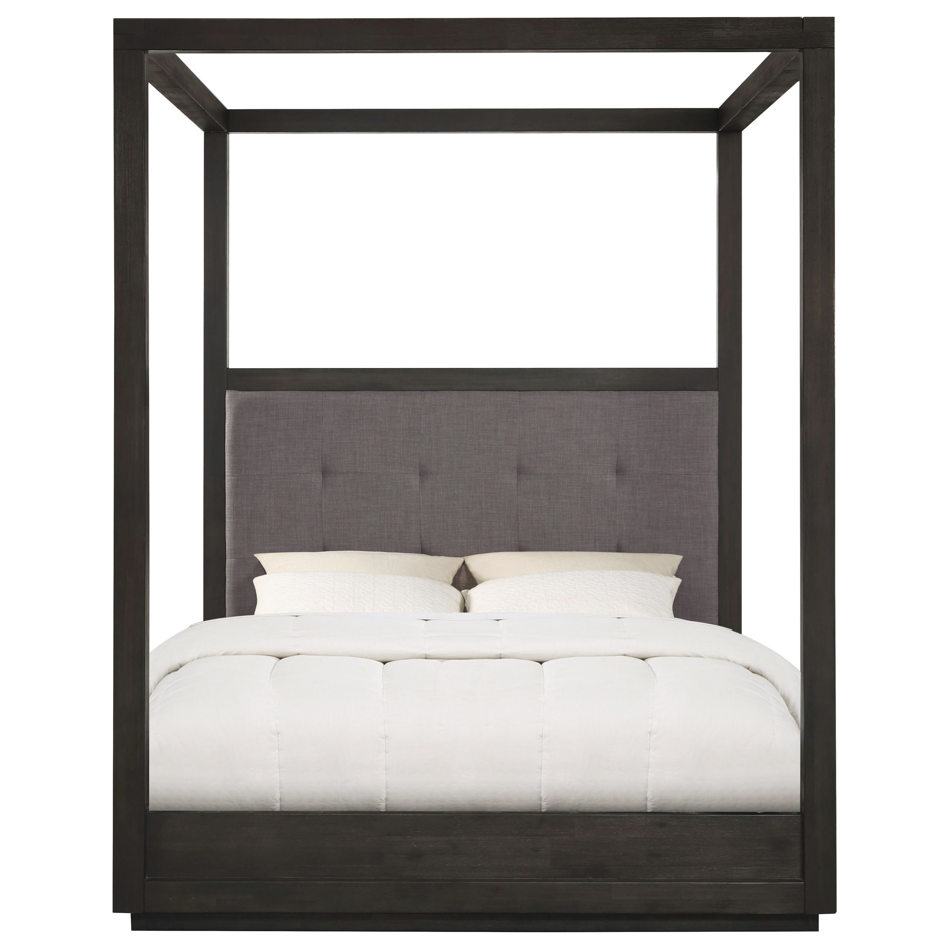 Modus International Oxford King Canopy Bed With Upholstered Headboard Reeds Furniture Canopy Beds