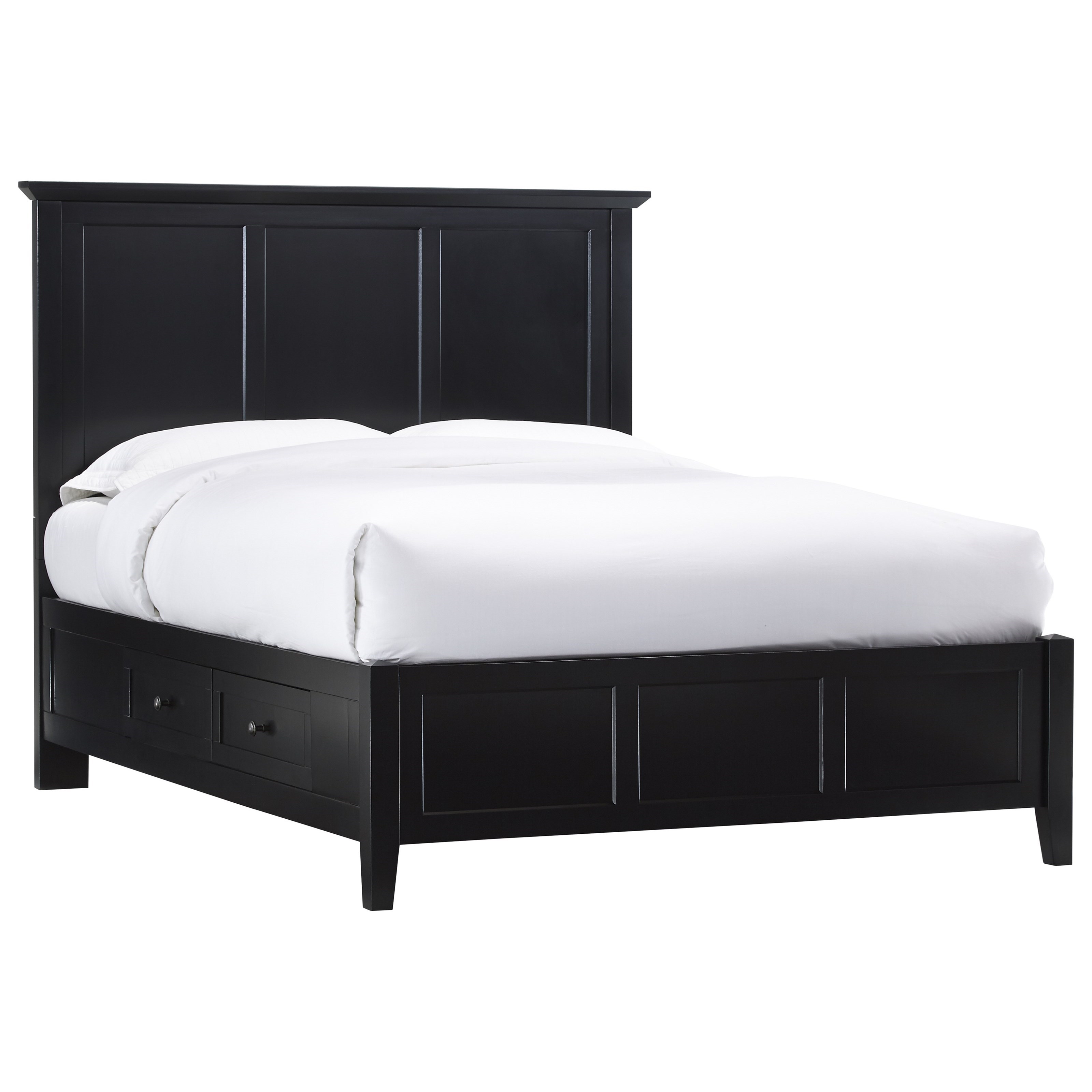 Modus International Paragon King Shaker Style Storage Bed Made From Solid Mahogany A1 Furniture Mattress Platform Beds Low Profile Beds