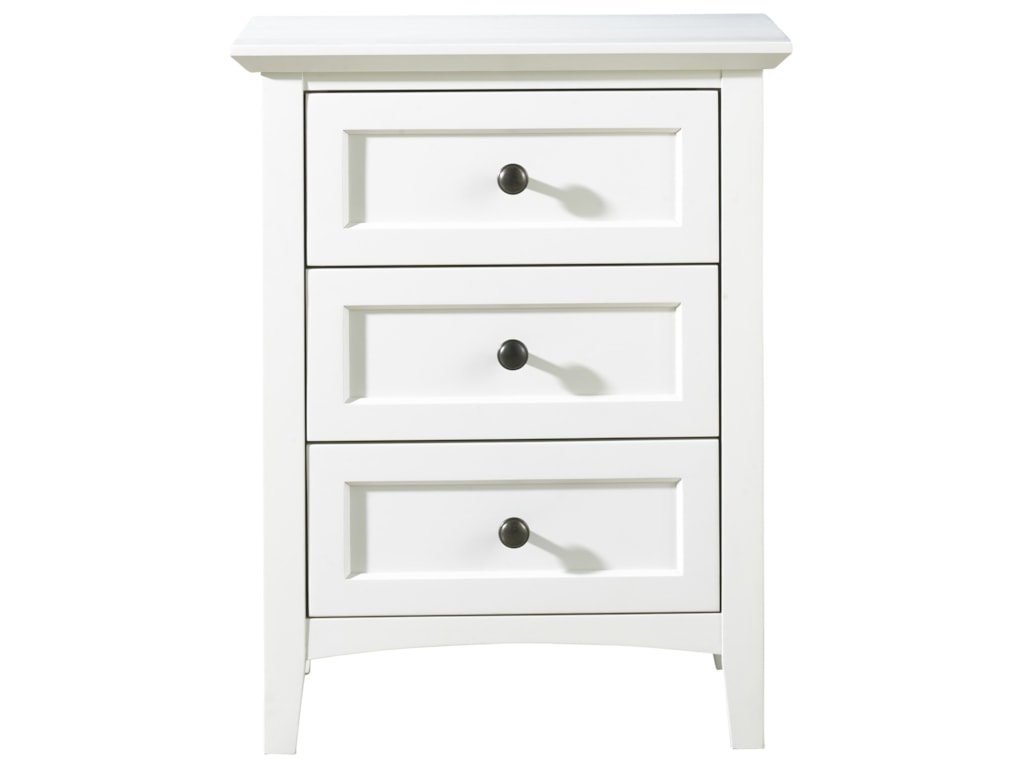 Modus International Paragon Shaker Style 3 Drawer Nightstand Made