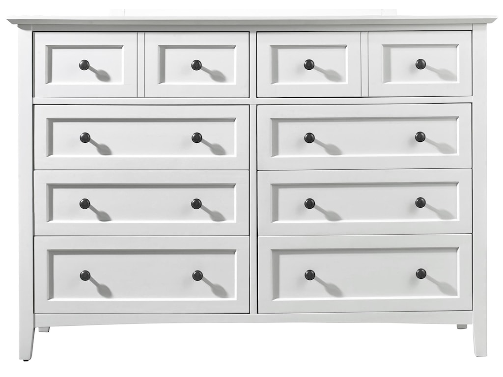 Paragon Shaker Style 8 Drawer Dresser Made From Solid Mahogany