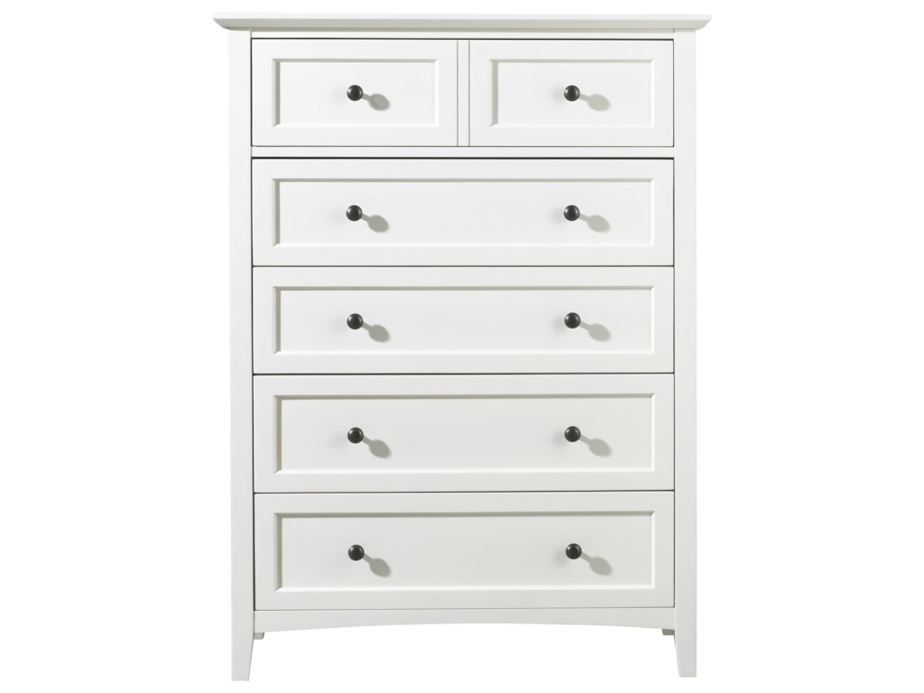 Paragon Shaker Style 5 Drawer Chest Made From Solid Mahogany