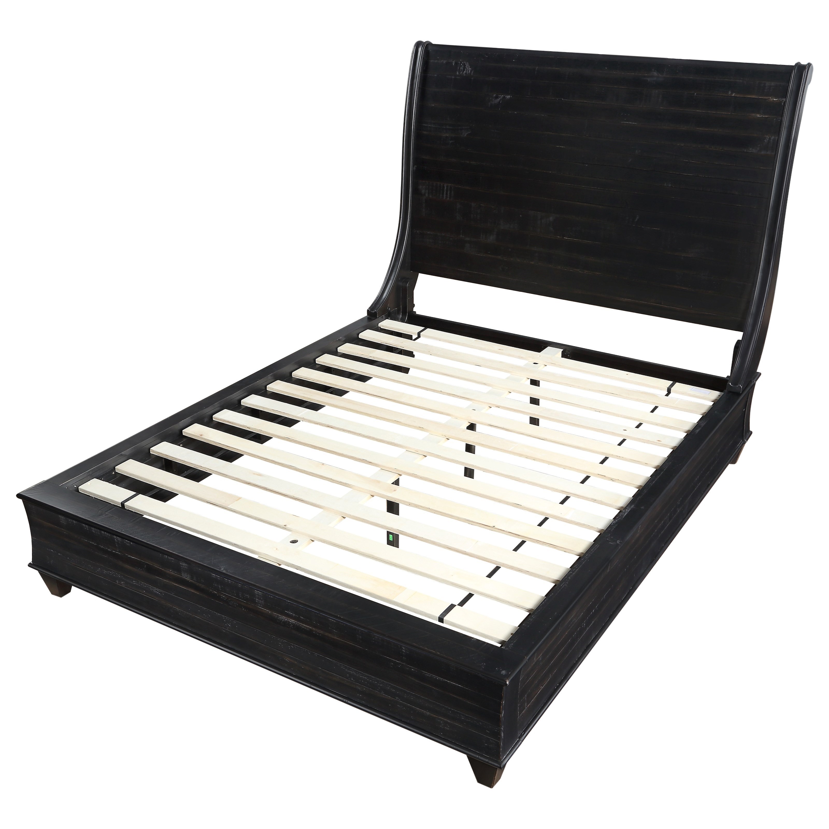 Modus International Philip California King Platform Bed With Sleigh Headboard A1 Furniture Mattress Sleigh Beds