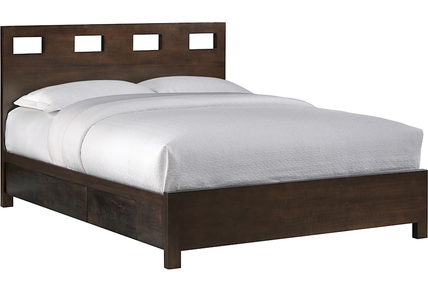 Modus International Riva King Platform Storage Bed A1 Furniture Mattress Platform Beds Low Profile Beds