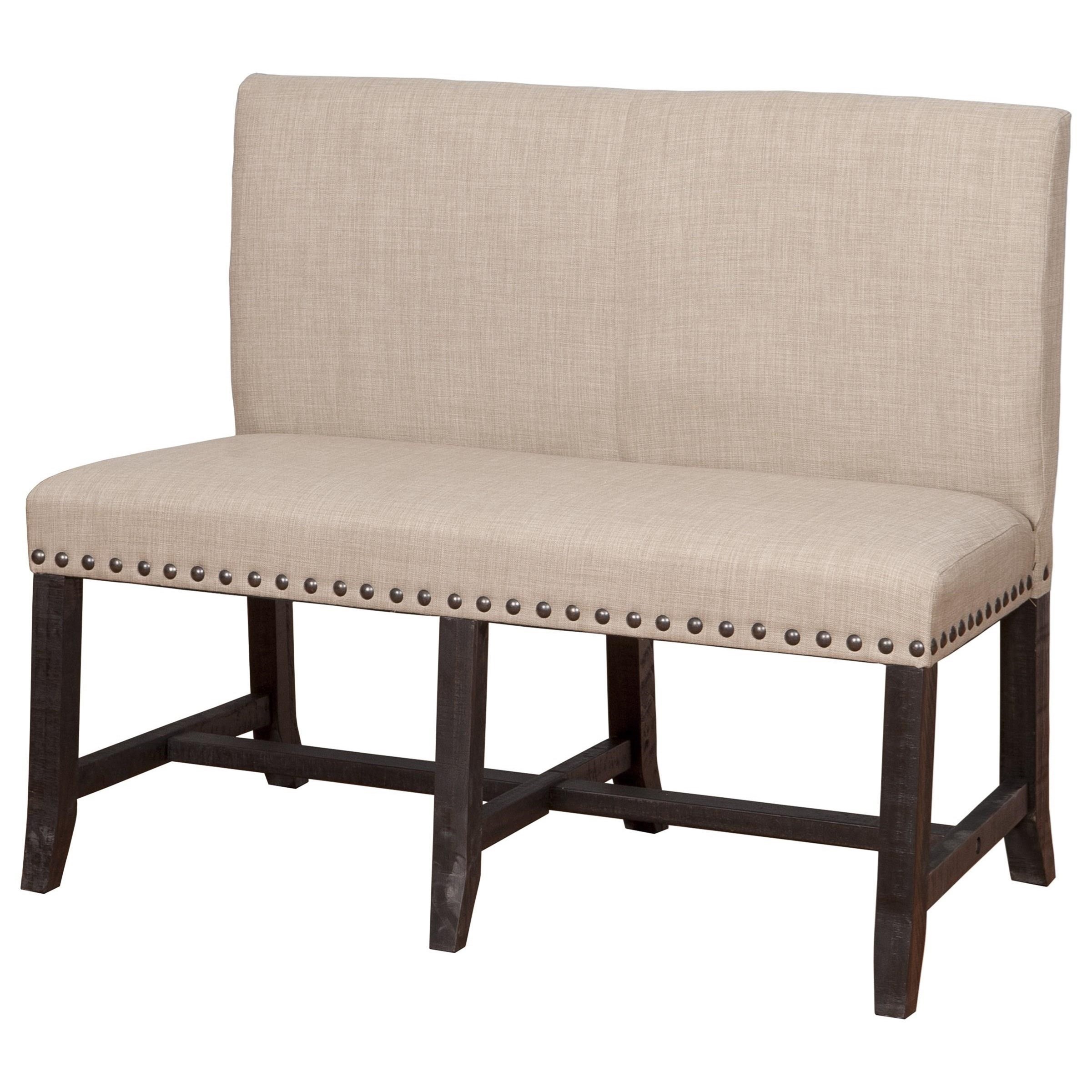 Modus International Yosemite Solid Wood Upholstered Dining Settee
