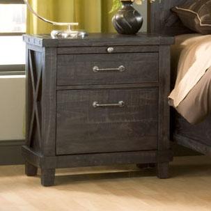 Modus International Yosemite 2 Drawer Rustic Nightstand Reeds Furniture Nightstands