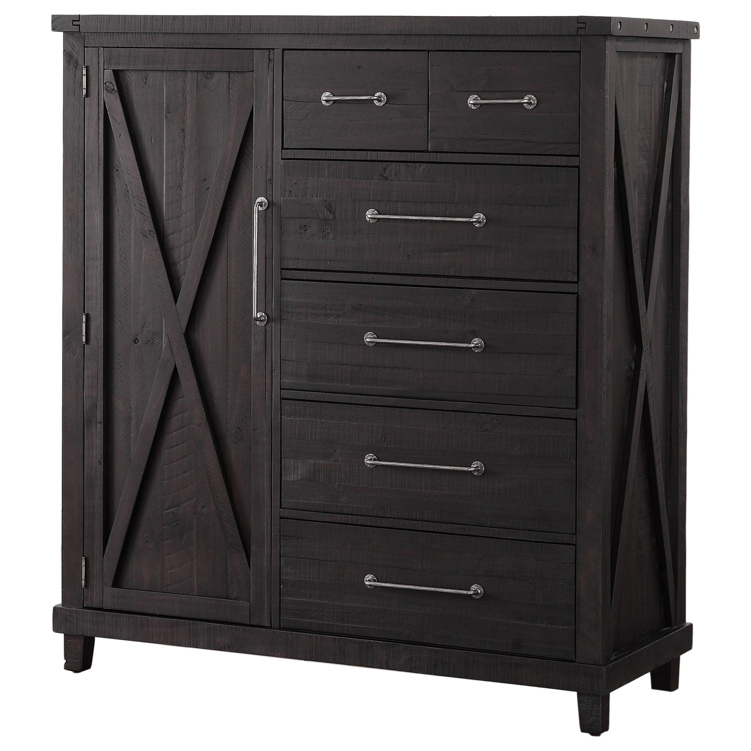 Modus International Yosemite Solid Wood Gentleman S Chest In Cafe A1 Furniture Mattress Door Chests