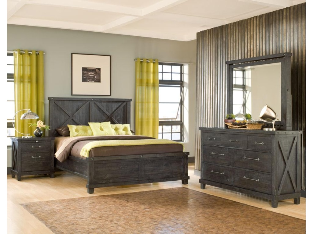 Modus International YosemiteLow Profile Cafe King Wood Bed