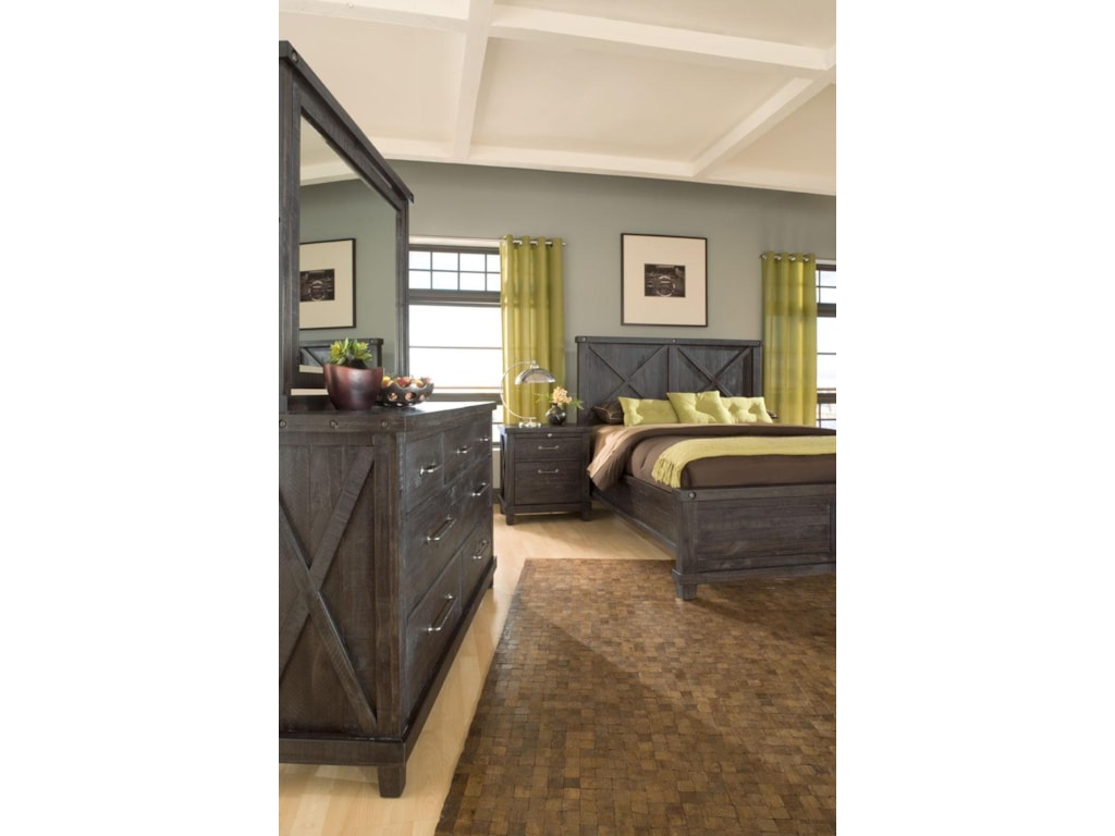 Modus International YosemiteLow Profile Cafe King Wood Bed