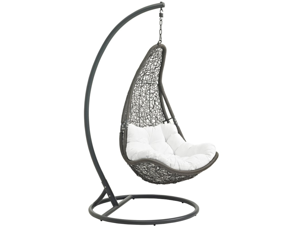 Modway Abate Outdoor Patio Swing Chair With Stand Value City Modway Abateoutdoor Patio Swing Chair