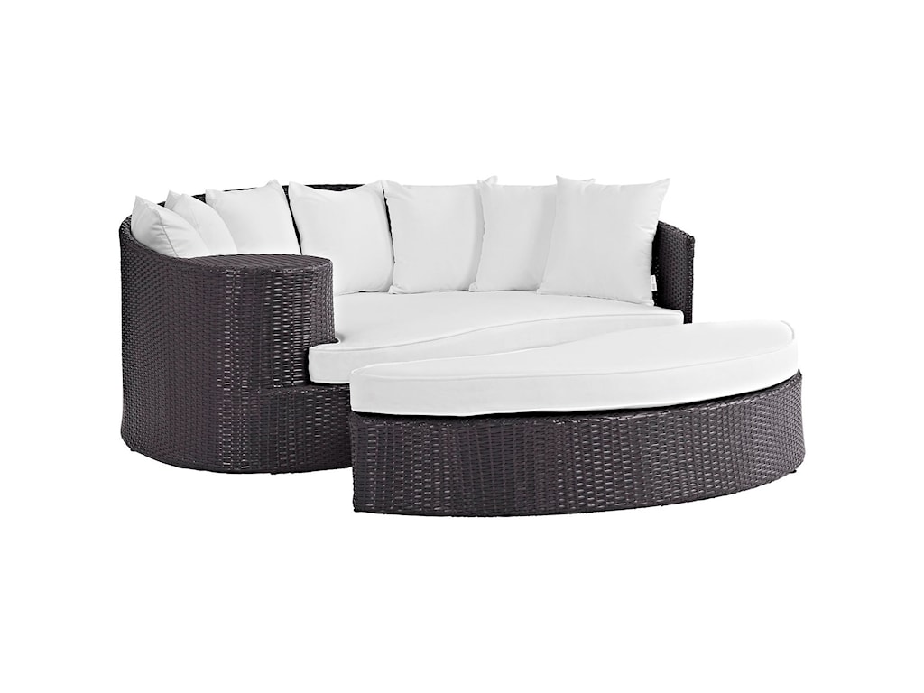 Modway Convene Outdoor Patio Daybed With Ottoman Value City