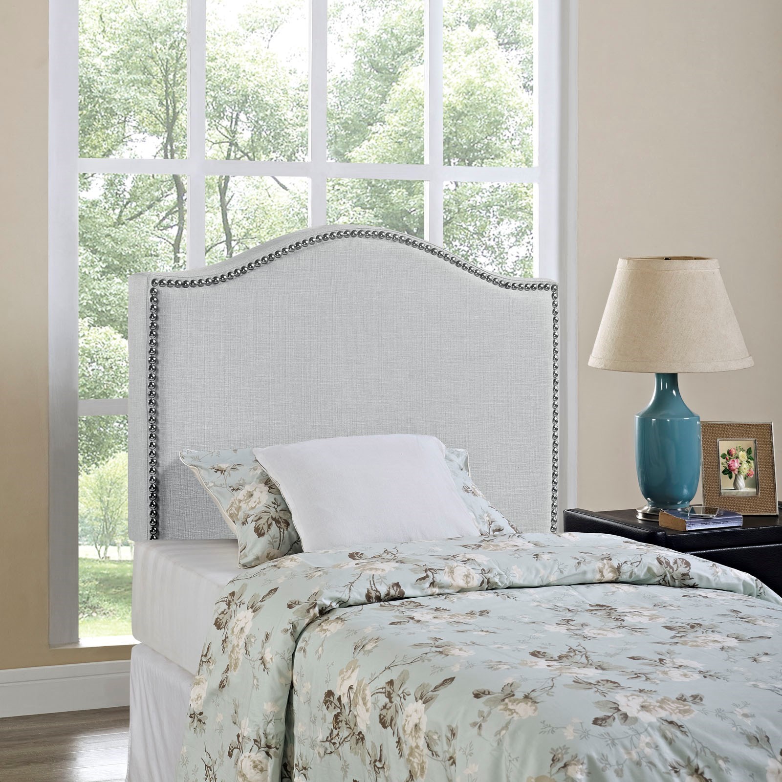 Modway Curl Twin Nailhead Upholstered Headboard Value City Furniture Headboards