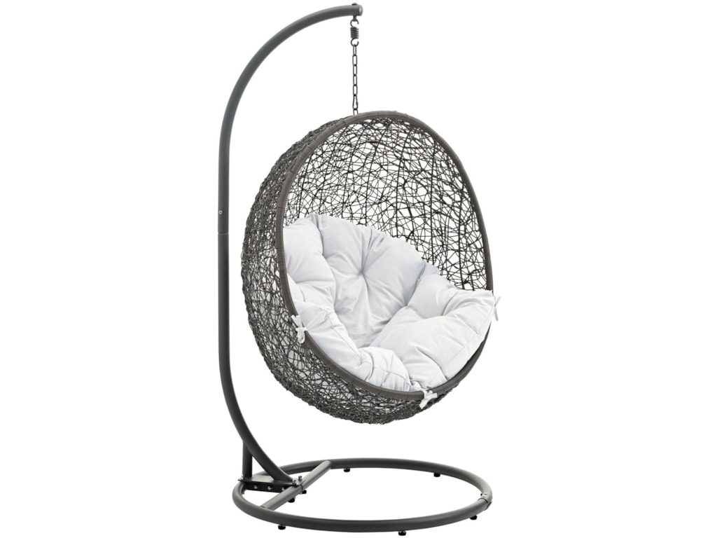 Modway Hide Outdoor Patio Swing Chair With Stand Value City Modway Hidepatio Swing Chair