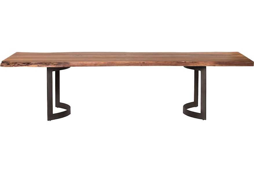 Moe S Home Collection Bent Dining Table Small Smoked Fashion