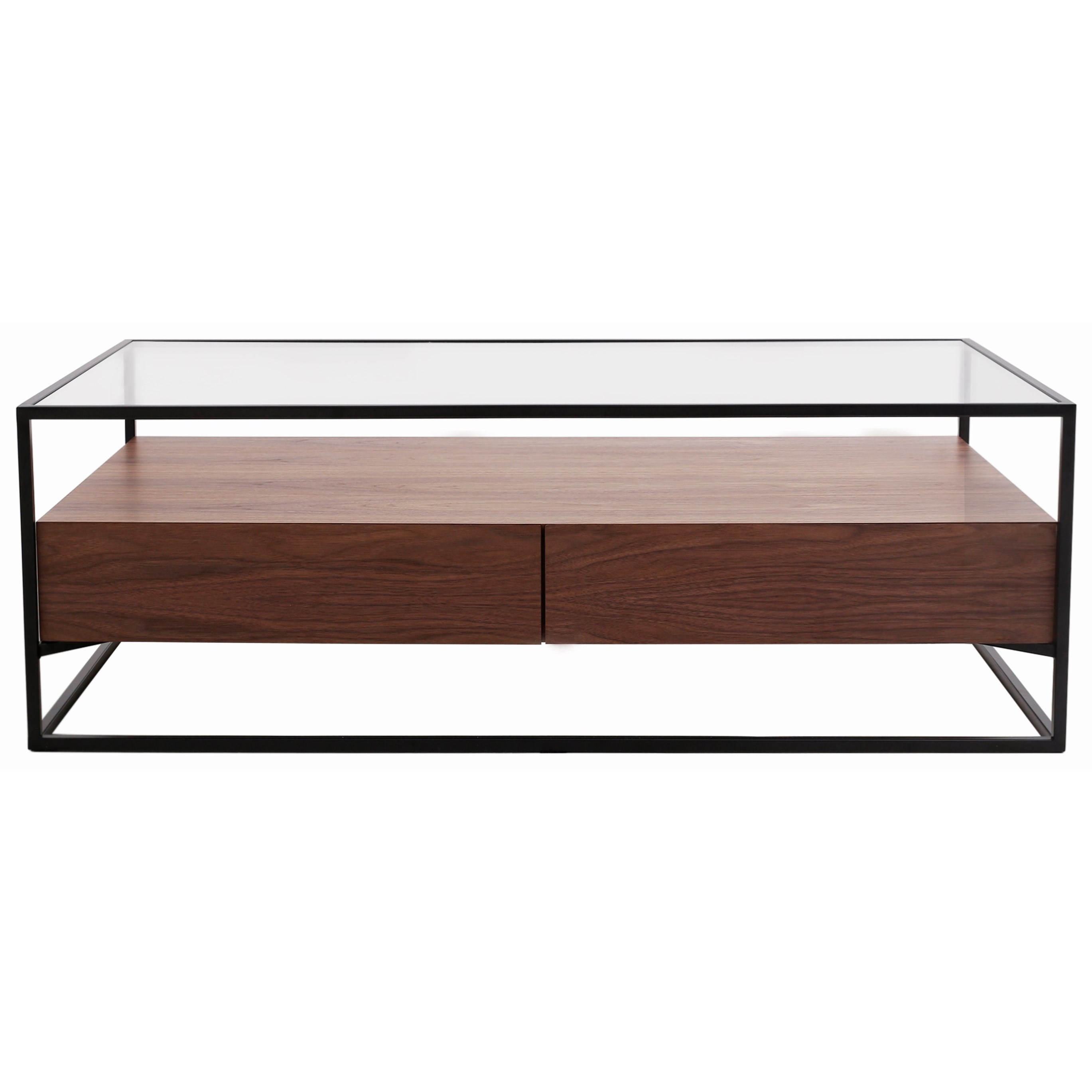 Moe S Home Collection Dallas Contemporary Coffee Table With