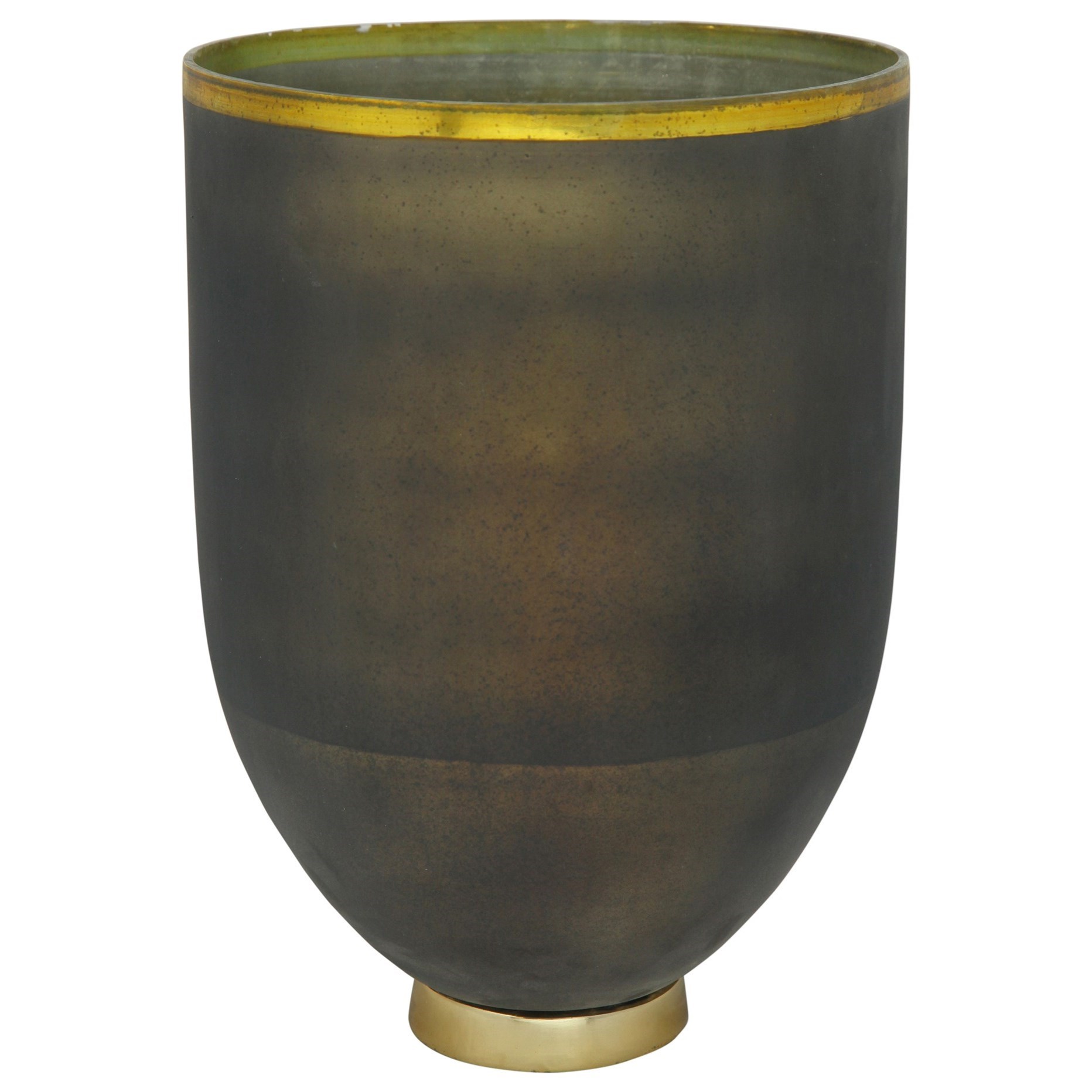 Moe S Home Collection Decorative Accessories Onyx Bowl Vase Large