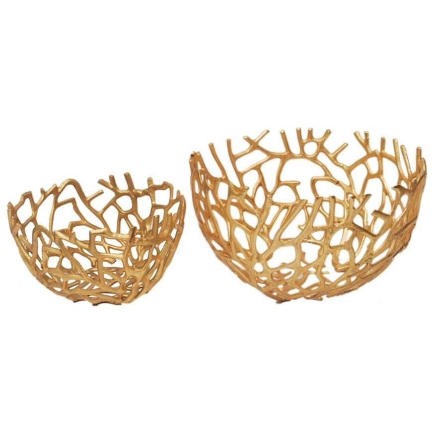 Moe S Home Collection Decorative Accessories Nest Bowls Gold Set
