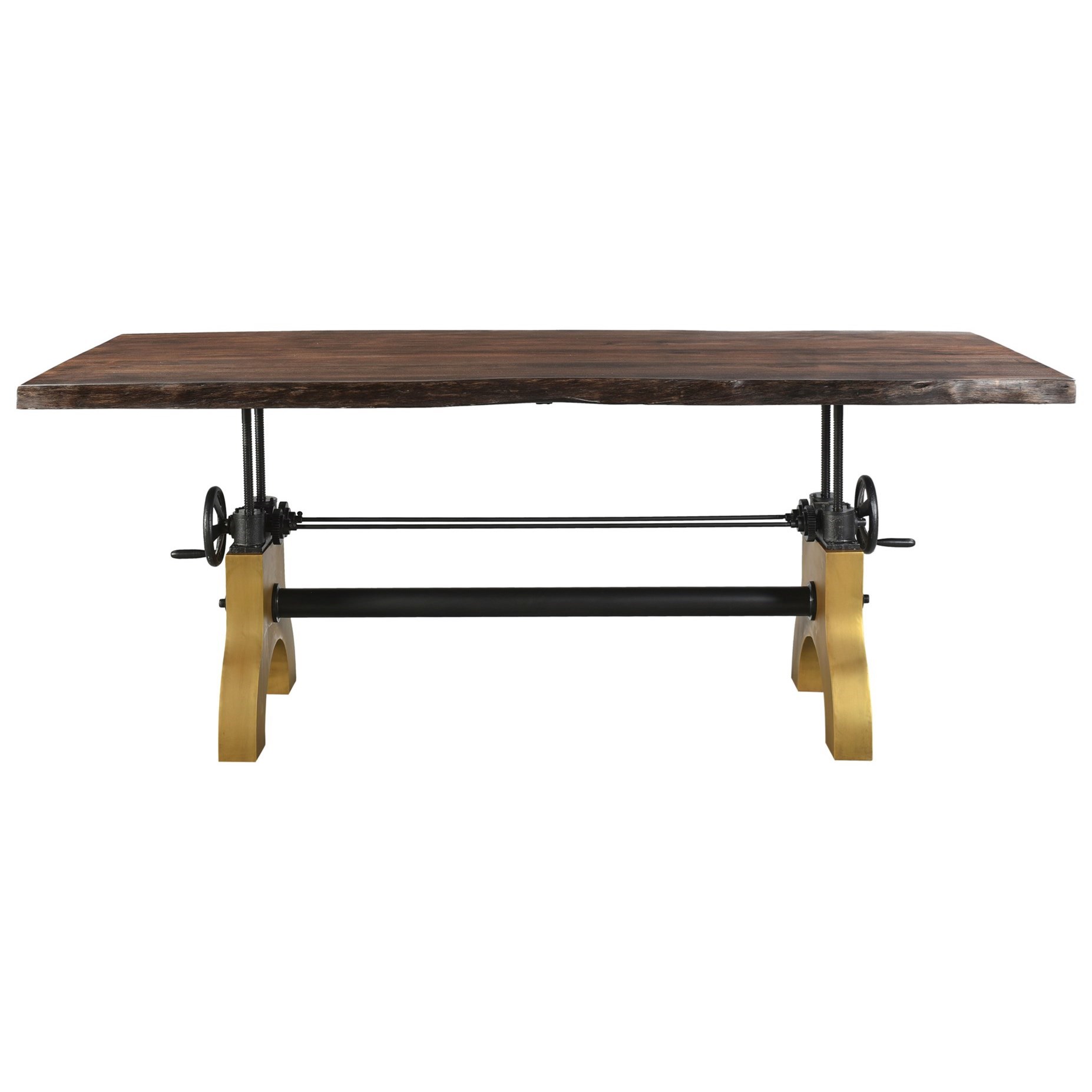 Moe S Home Collection Dunedin Industrial Adjustable Dining Table