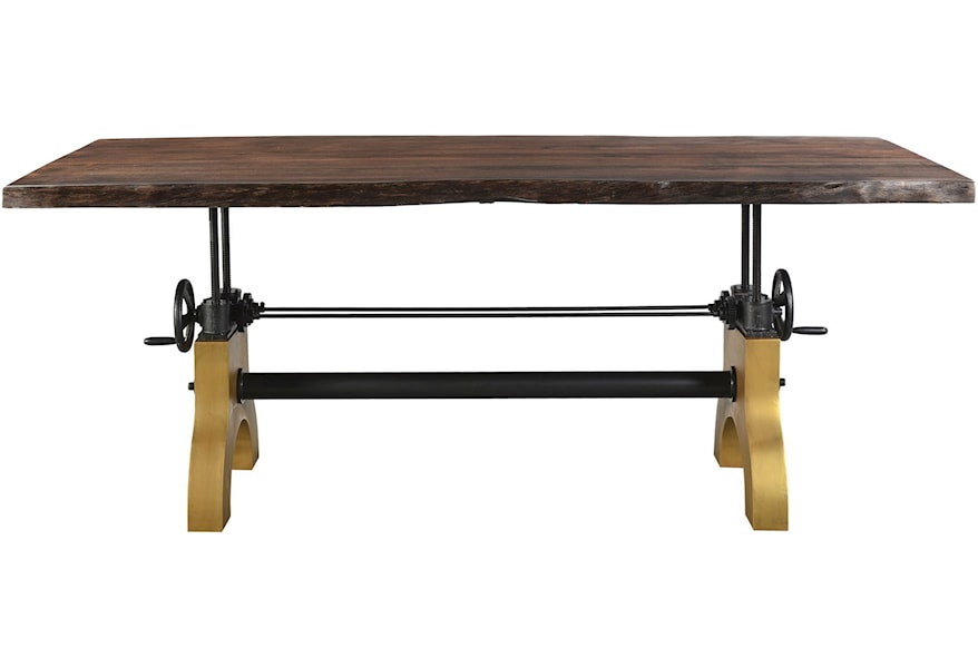 Moe S Home Collection Dunedin Industrial Adjustable Dining Table