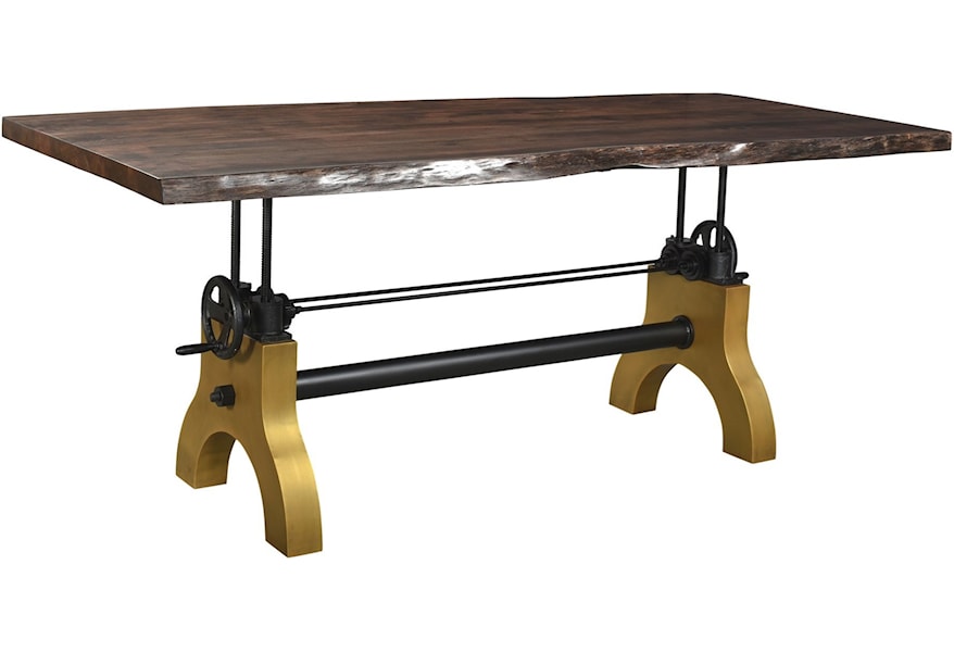 Moe S Home Collection Dunedin Industrial Adjustable Dining Table