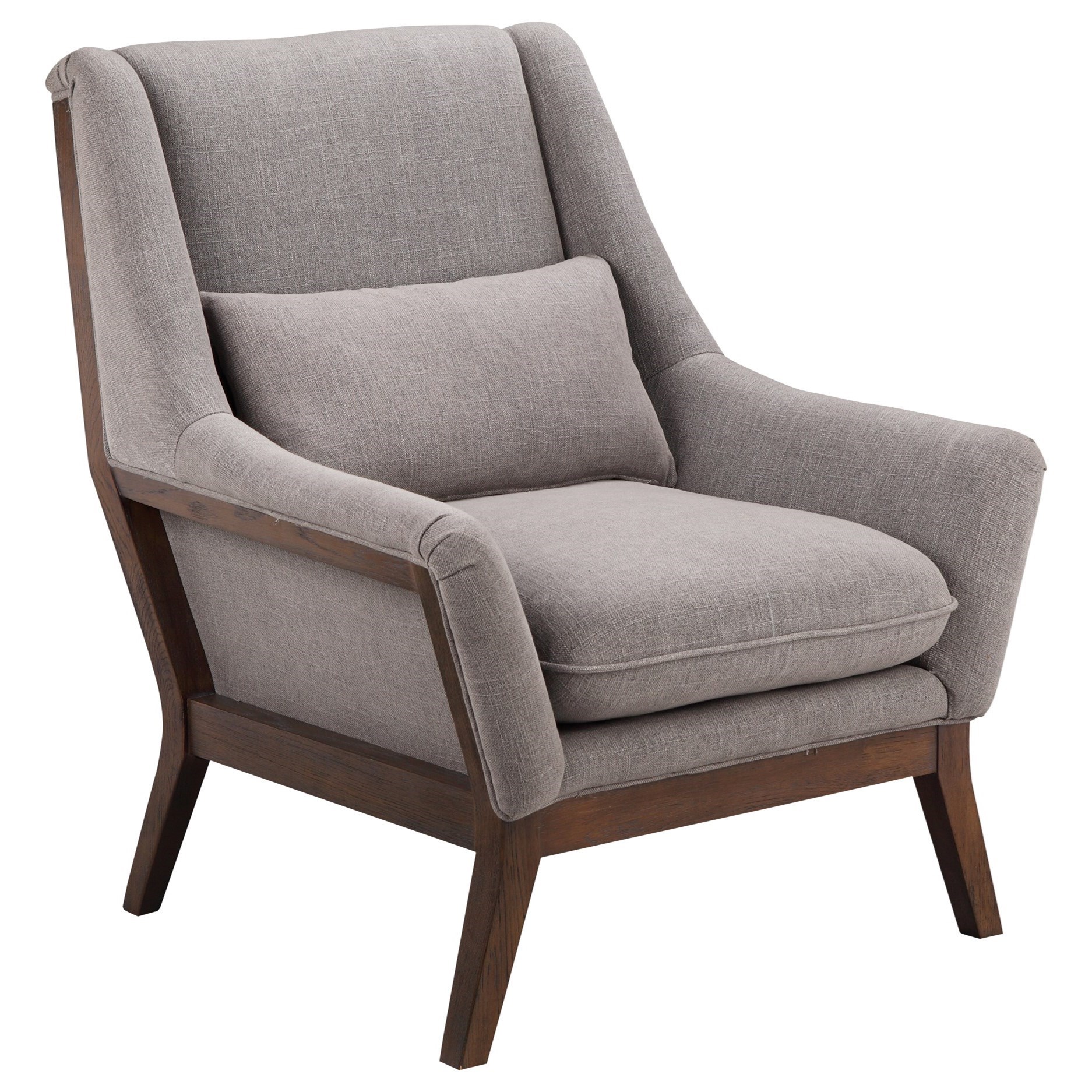 Moe S Home Collection Gia Mid Century Modern Arm Chair Wilson S Furniture Exposed Wood Chairs
