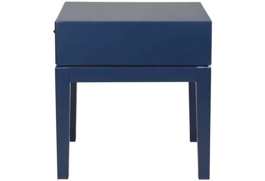 Moe S Home Collection Indochine Electric Blue Side Table Stoney Creek Furniture End Tables