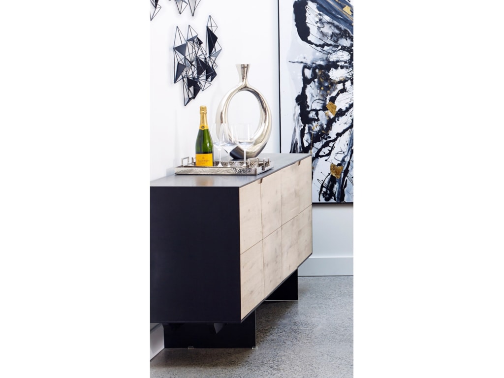 Instinct Contemporary Sideboard With 4 Shelves Williams Kay