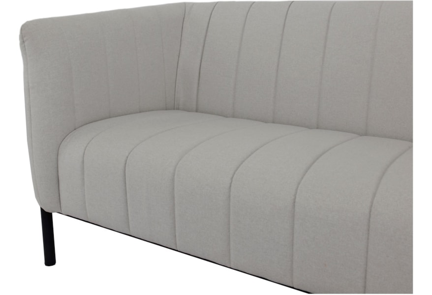 Moe S Home Collection Jaxon Contemporary Sofa With Memory