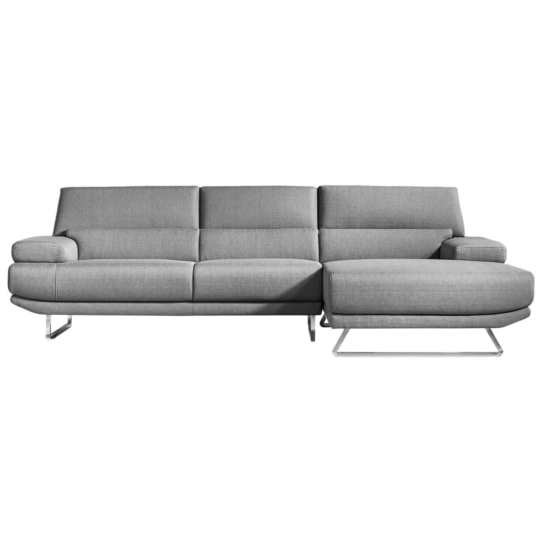 Moe S Home Collection Jenn Contemporary Sectional Sofa With