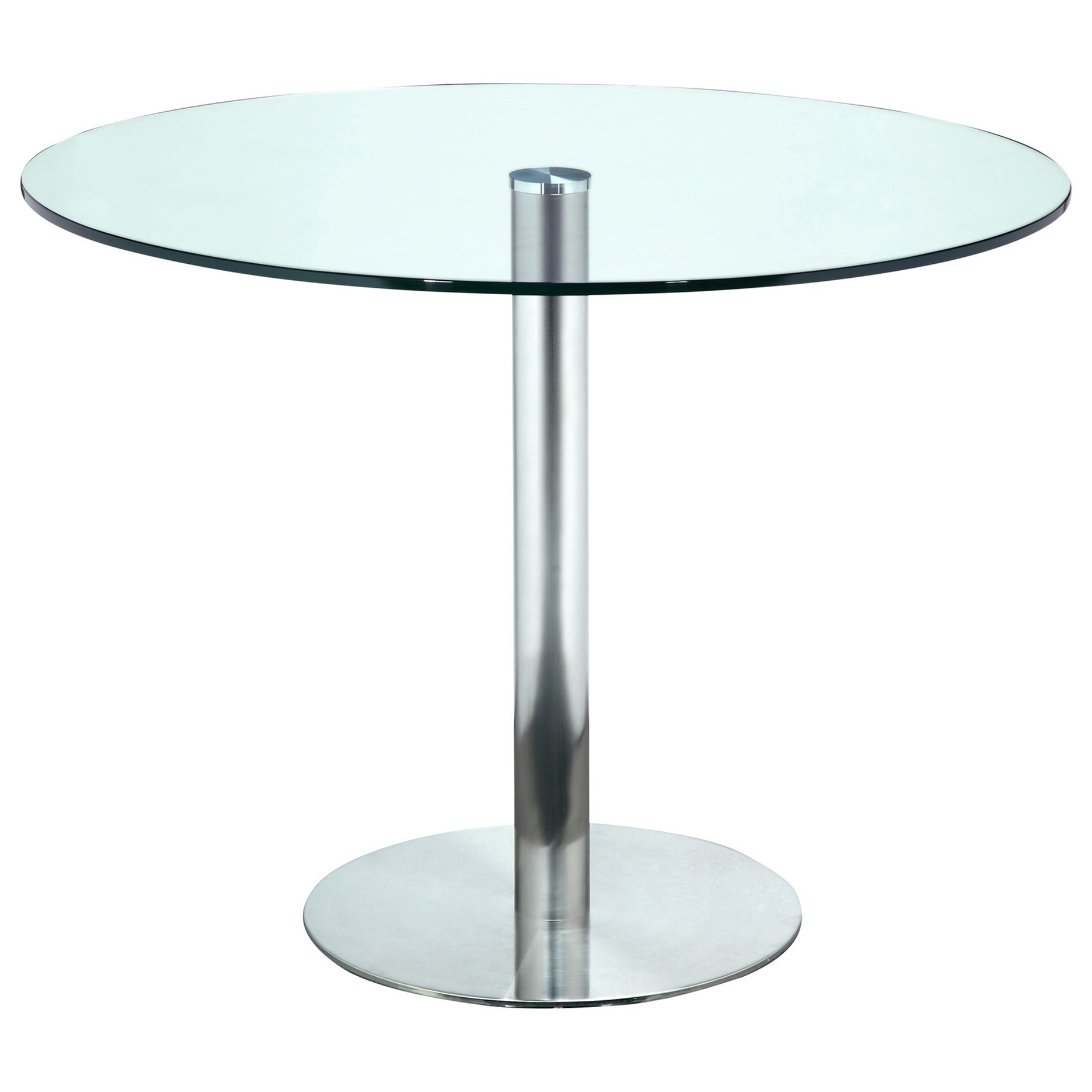 Moe S Home Collection Lucent Contemporary Minimalist Round Glass