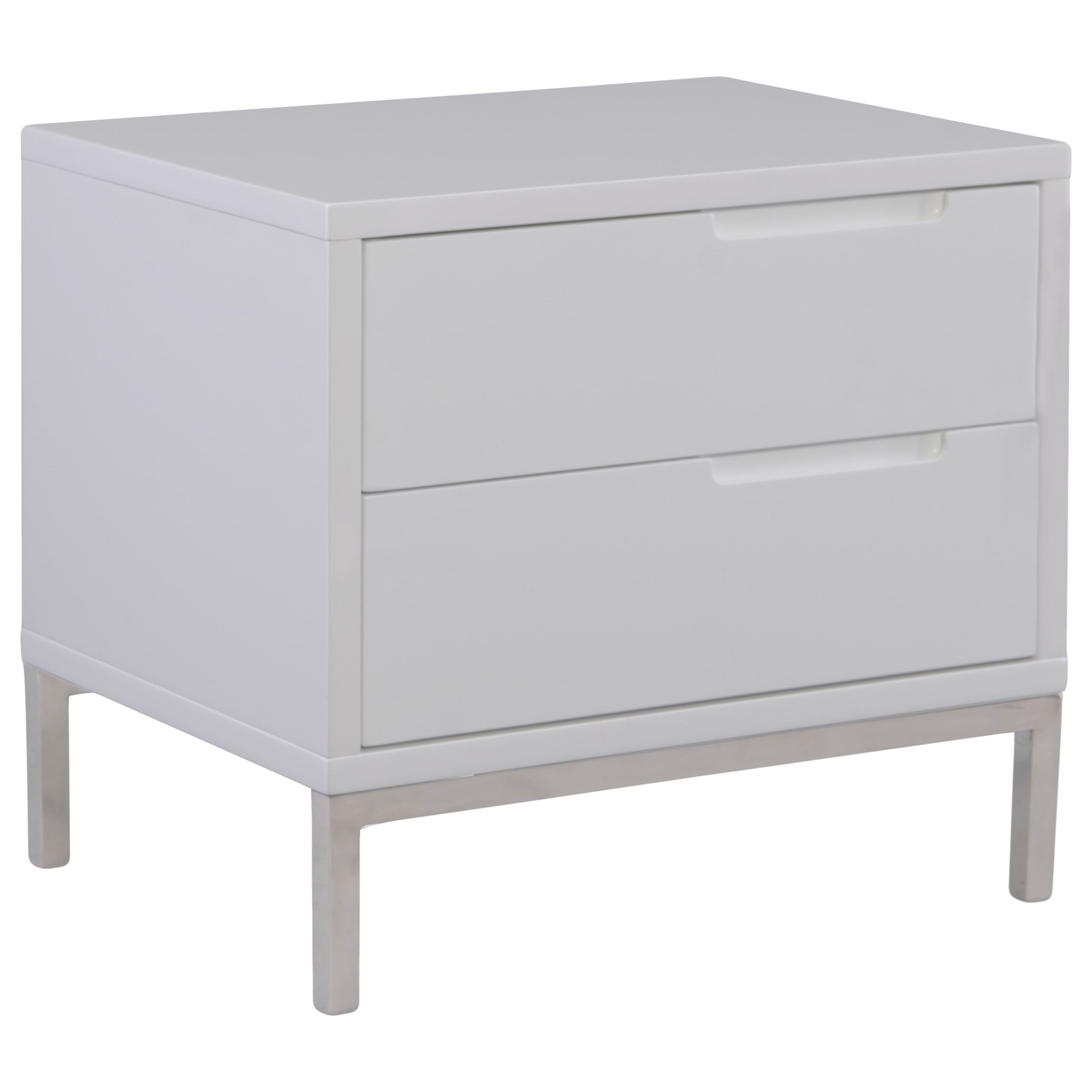 Naples Contemporary 2 Drawer Nightstand Williams Kay Nightstands