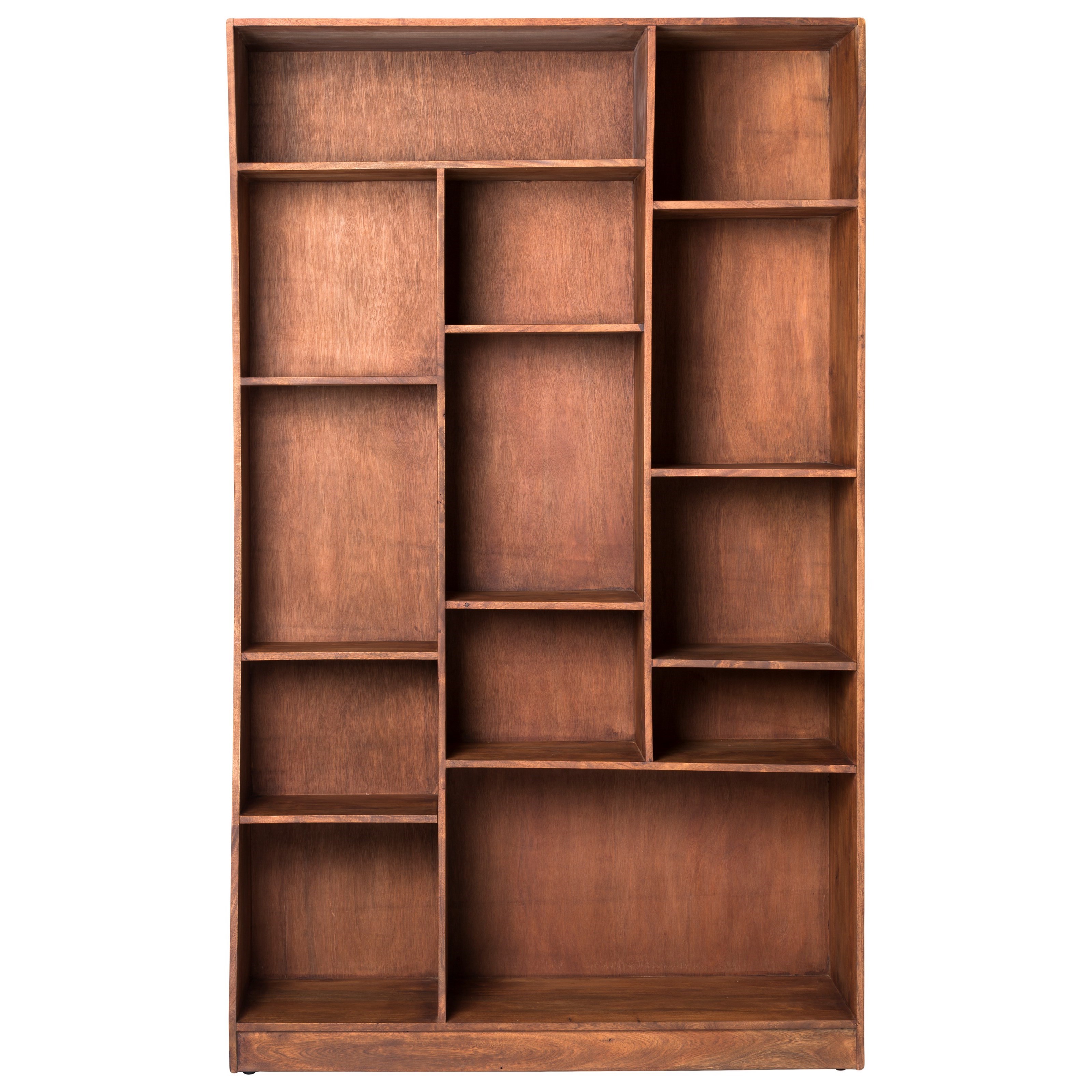 Moe S Home Collection Niagara Cube Bookcase With Curved Right Side