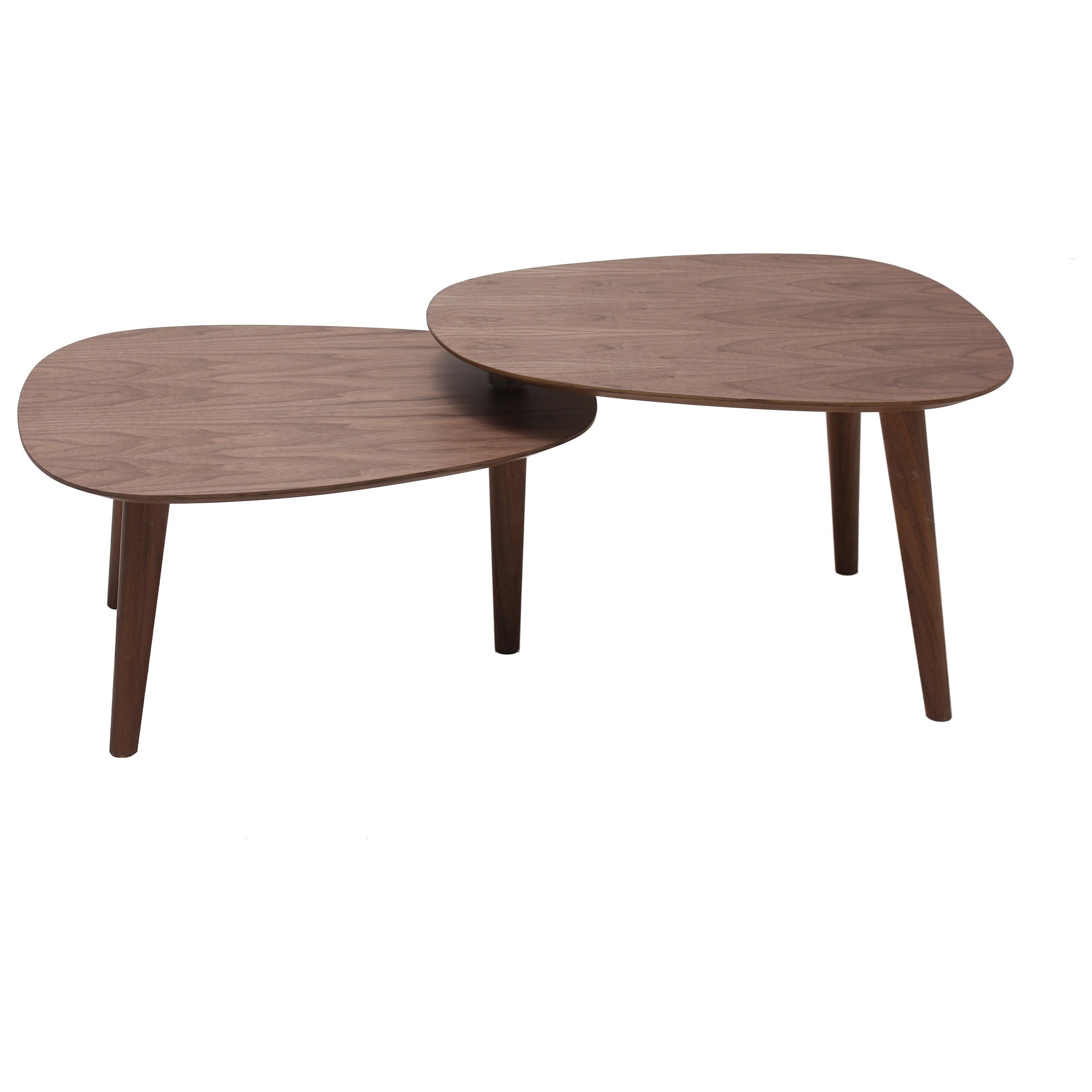 Moe S Home Collection Palto Mid Century Modern Two Tier Coffee