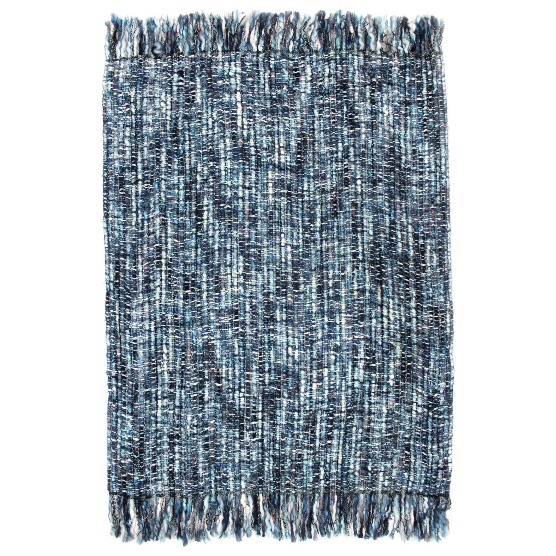 Moe S Home Collection Pillows And Throws Sasha Throw Ocean Blue