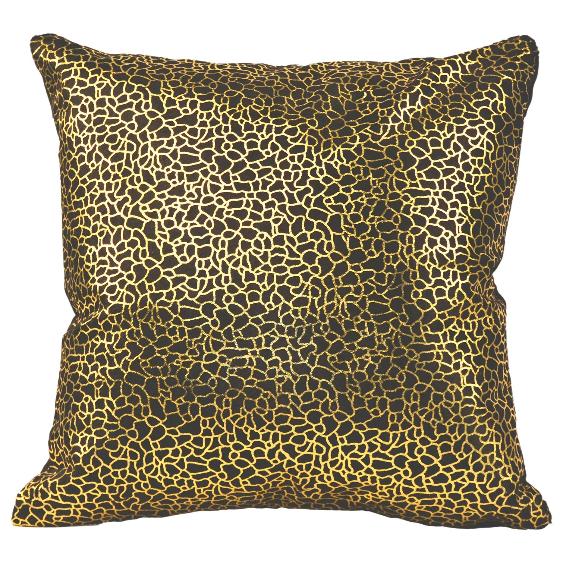 Moe S Home Collection Pillows And Throws Daisy Pillow Black And