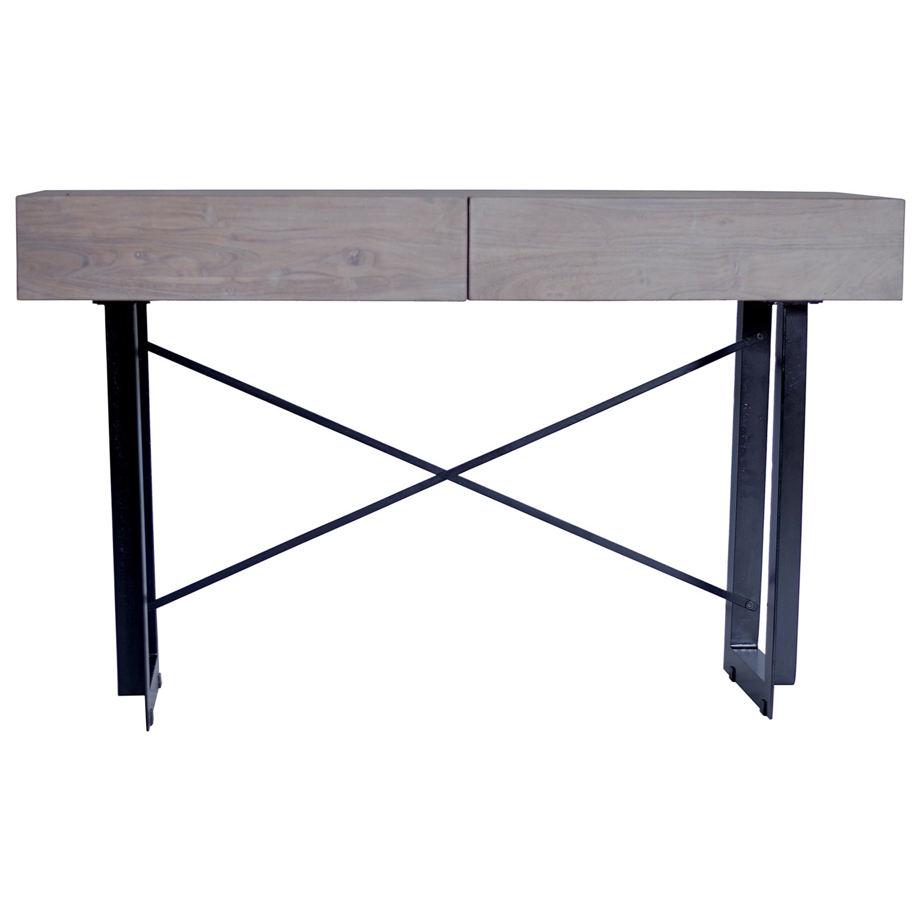 Moe S Home Collection Tiburon Rustic Console Table With 2 Drawers