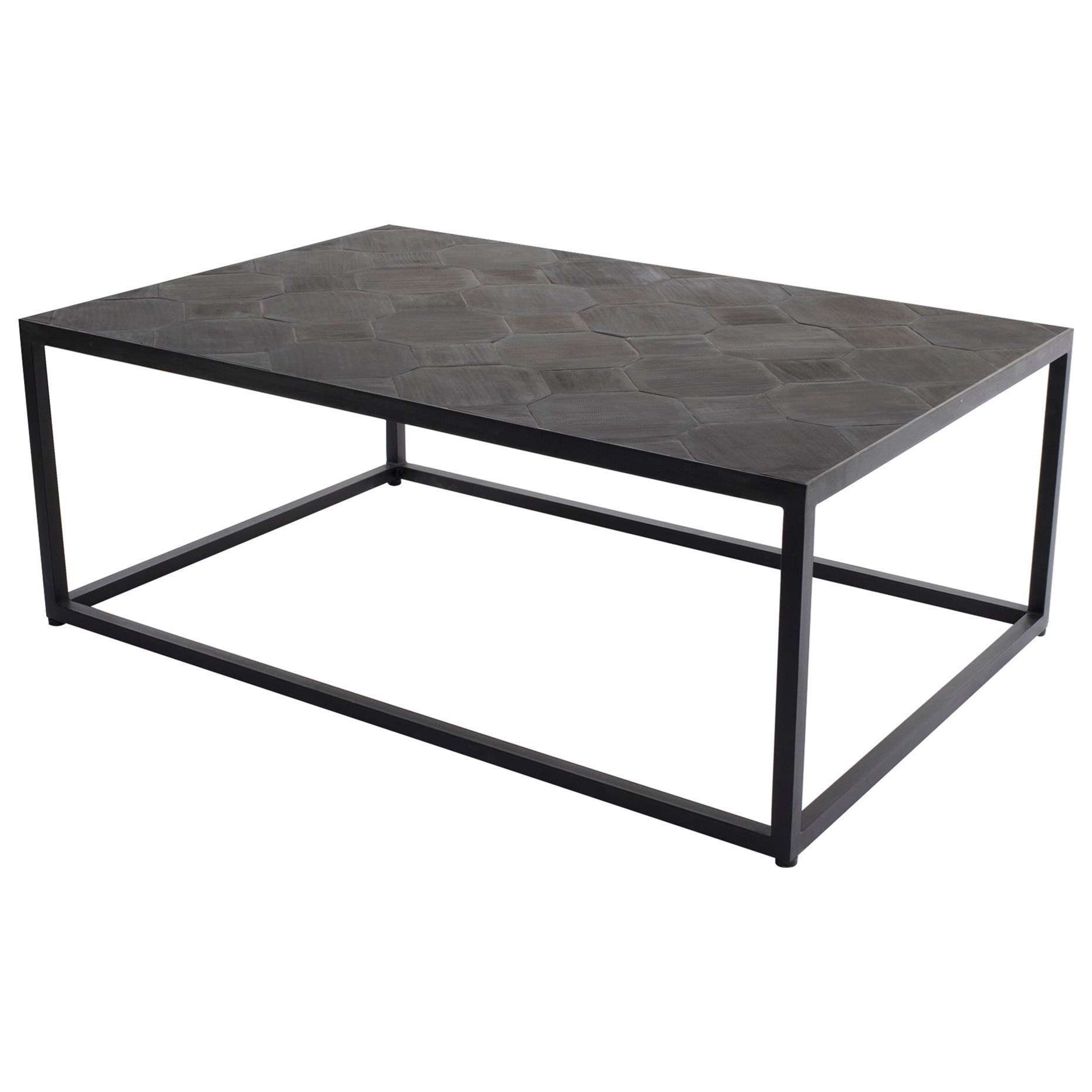 Moe S Home Collection Tyle Contemporary Coffee Table With Lava Stone Top Stoney Creek Furniture Cocktail Coffee Tables