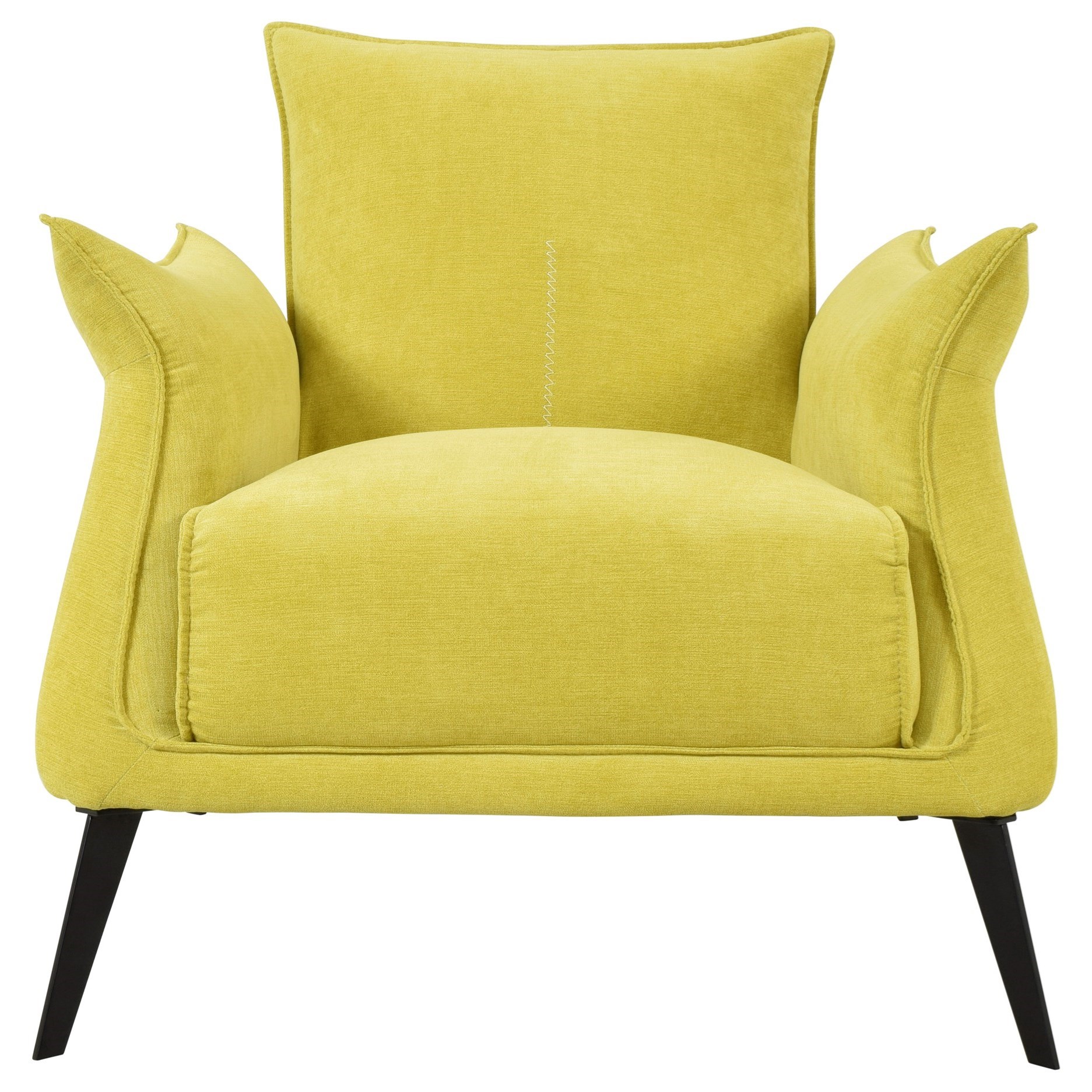 Moe S Home Collection Verona Contemporary Club Chair With Pillow