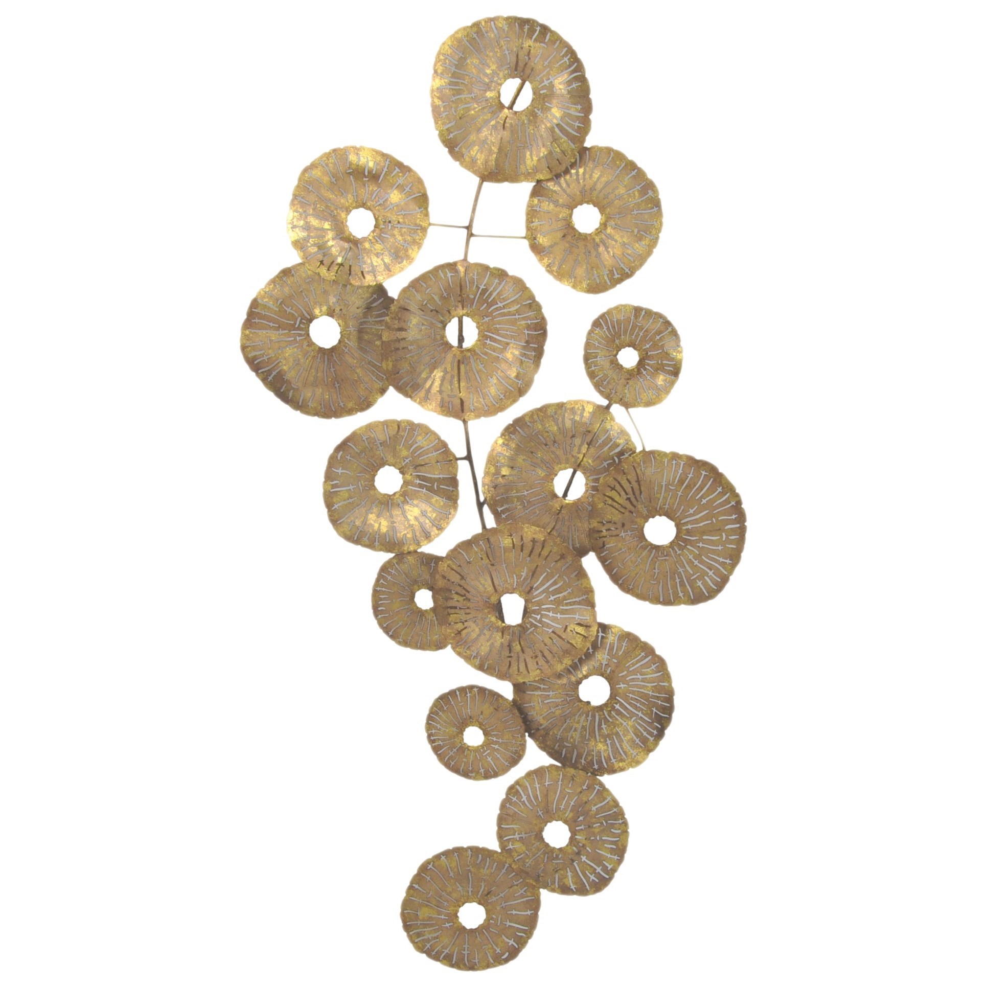 Moe S Home Collection Wall Decor Small Circles Wall Decor Gold