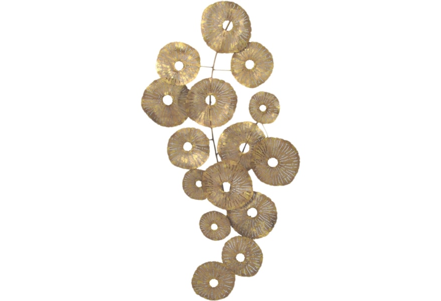 Moe S Home Collection Wall Decor Small Circles Wall Decor Gold