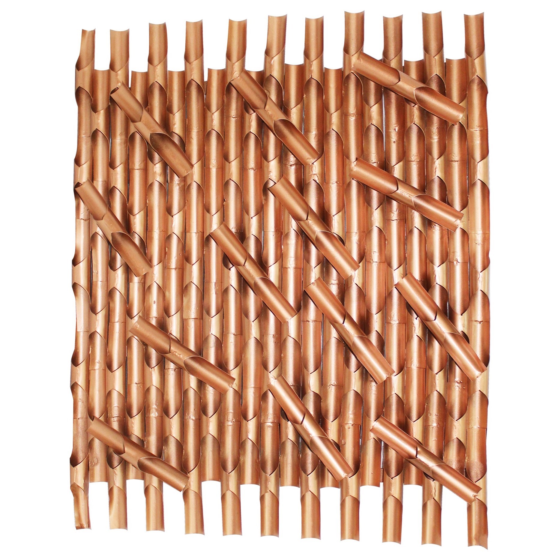 Moe S Home Collection Wall Decor Reedus Rose Gold Wall Art