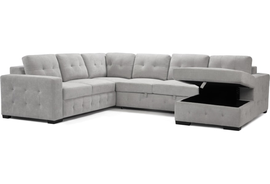 bobby sofa bed sectional with storage at bennett s furniture and mattresses