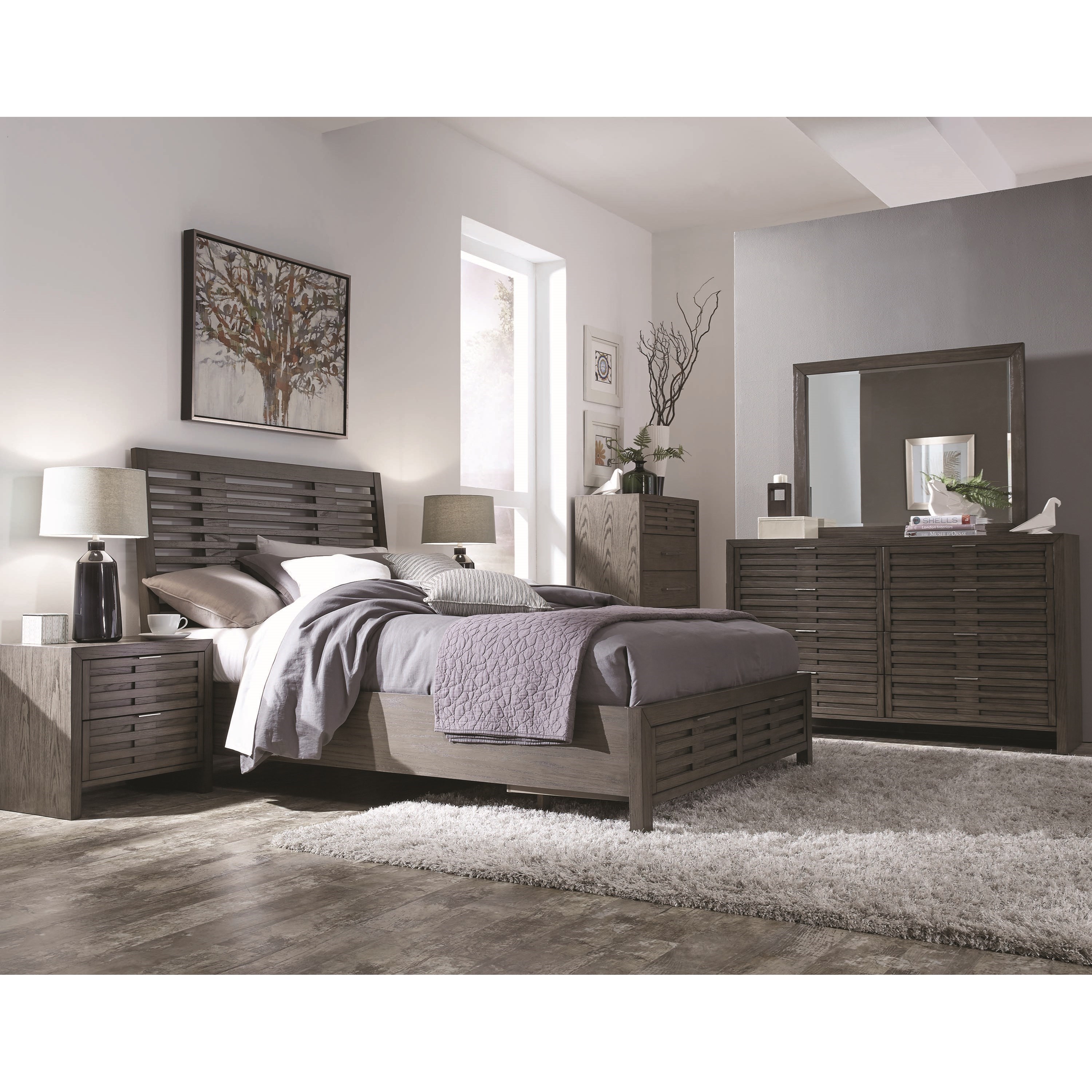 Najarian Furniture Belize Contemporary California King Bed With