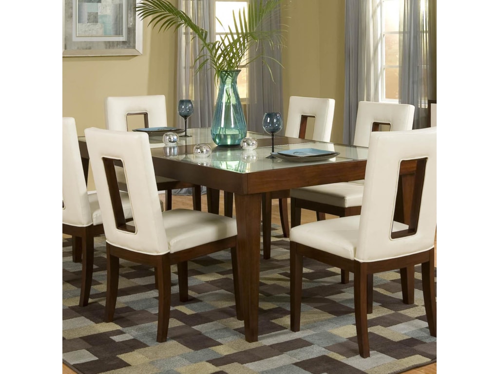 Najarian Enzo Dining Rectangular Leg Dining Table with 12 ... Najarian Enzo Dining Rectangular Leg Dining Table with 12 ...