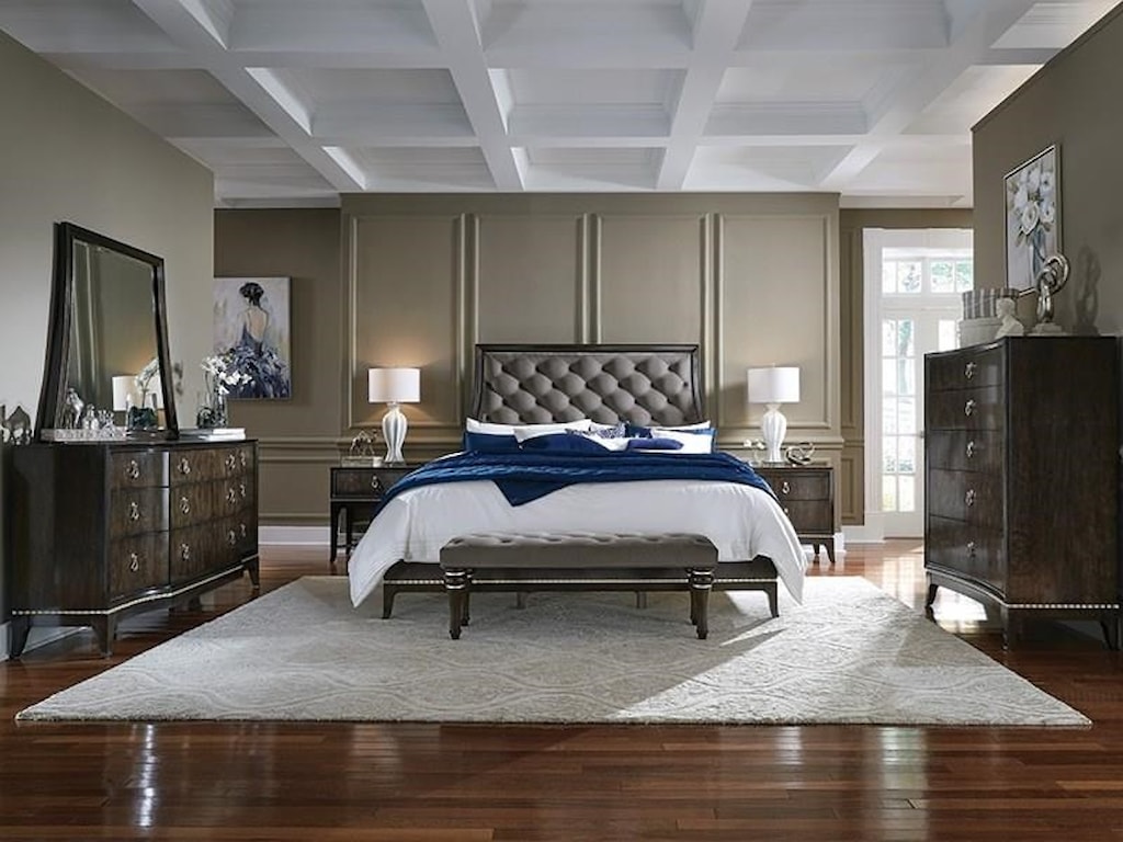 Najarian Essex Bedroom Collection Bdessq7 7 Piece Queen Bedroom